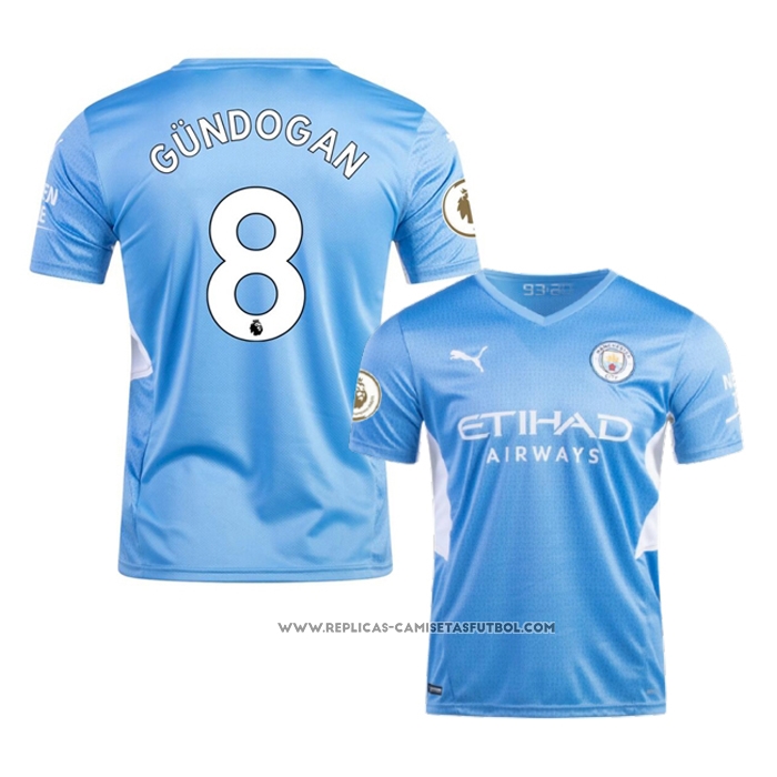 Camiseta Primera Manchester City Jugador Gundogan 21-22